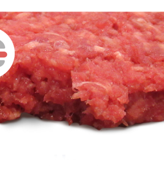 Standard burger patty created by a Marel Revoportioner.