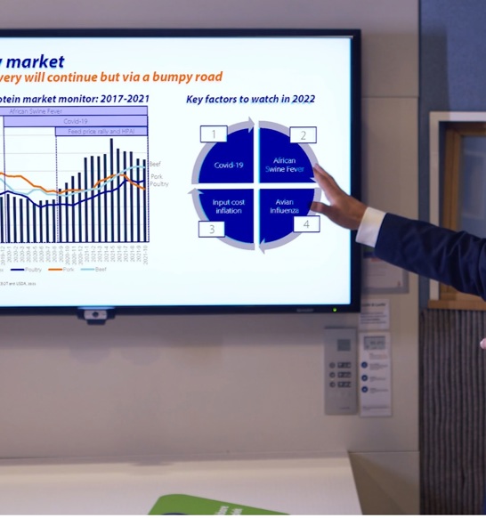 Nan-Dirk Mulder Rabobank presenting poultry outlook