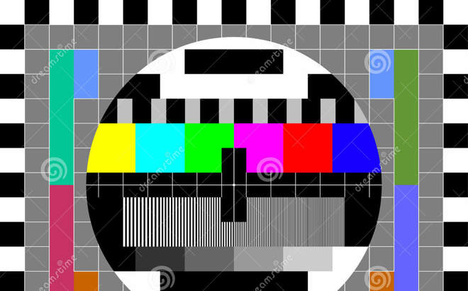 Tv Test Image Card Rainbow Multi Color Bars Geometric Signals Retro Hardware S Minimal Pop Art Print Suitable 89603663
