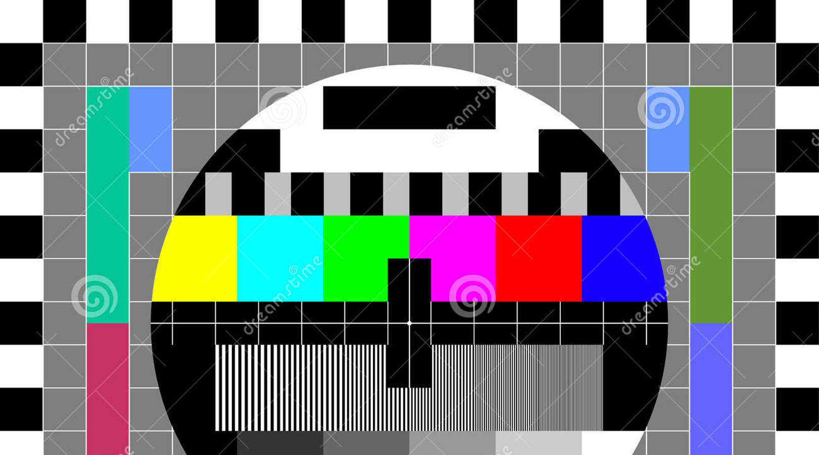 Tv Test Image Card Rainbow Multi Color Bars Geometric Signals Retro Hardware S Minimal Pop Art Print Suitable 89603663